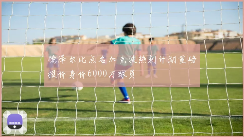 德泽尔比点名加克波热刺计划重磅报价身价6000万球员